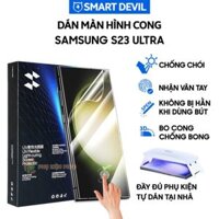 Dán màn hình Samsung S23 Ultra full màn hình dẻo chống chói AR PPF UV Smart Devil – Dán PPF UV Samsung Galaxy S23 Ultra