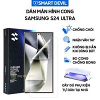 Dán màn hình Samsung S24 Ultra full màn hình dẻo chống chói AR PPF UV Smart Devil – Dán PPF UV Samsung Galaxy S24 Ultra