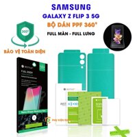 Dán màn hình và dán lưng Samsung Galaxy Z Flip 3 5G 360 độ full 2 mặt trước sau