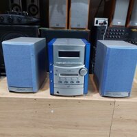Dàn Mini Kenwood 3Md Nội Địa Nhật Bản, Bass 12-Treble Dome 115WZin Fm, Aux Ngon, Lỗi CD, Sáng Đẹp