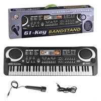 Đàn organ, đàn piano 61 phím cho bé - tặng kèm mic hát karaoke siêu cute sử dụng pin hoặc cắm điện trực tiếp 2023