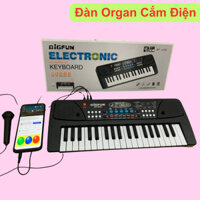 Đàn organ kèm mic đàn piano cho bé kết nối điện thoại 37 phím cho bé học và luyện tập đa dạng bài hát với âm thanh xịn