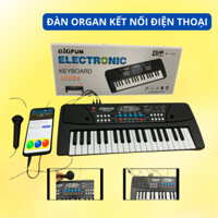 Đàn organ kèm mic đàn piano cho bé kết nối điện thoại 37 phím đa dạng tính năng thú vị cực cao cấp