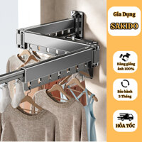 Dàn phơi quần áo SAKIDO, Xào treo quần áo đa năng tiện nợi có thể thu gọn 204