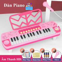 Đàn Piano 32 phím kèm Micro cho bé - Đồ chơi âm nhạc - Đàn organ cho bé nhập vai làm ca sĩ