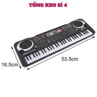 Đàn PIANO 61 KEY Cho Bé - Đàn ORGAN Kèm Míc Có Loa Cực To Giúp Bé Giải Trí 6 Bàn Phím Kèm Mic 6 Bài Hát Và 16 Tone Nhạc