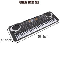 Đàn PIANO 61 KEY Cho Bé - Đàn ORGAN Kèm Míc Có Loa Cực To Giúp Bé Giải Trí 6 Bàn Phím Kèm Mic 6 Bài Hát Và 16 Tone Nhạc