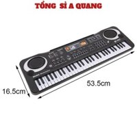 Đàn PIANO 61 KEY Cho Bé - Đàn ORGAN Kèm Míc Có Loa Cực To Giúp Bé Giải Trí 6 Bàn Phím Kèm Mic 6 Bài Hát Và 16 Tone Nhạc