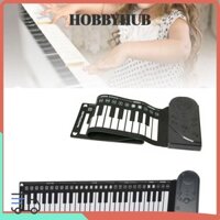 Đàn Piano cầm tay HOBBYHUB, Bàn phím silicon linh hoạt có thể sạc lại 49 phím Đàn Piano cuộn lên, Nhạc cụ âm nhạc Bàn phím đàn Piano điện tử ABS dành cho trẻ mới bắt đầu