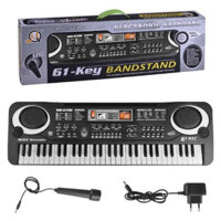 Đàn Piano Cho Bé,  Đàn Piano 61 Phím Kèm Mic Rời Cầm Tay, Tích Hợp 1 Loa Công Suất Cao Chạy Bằng Điện Cho Bé Yêu