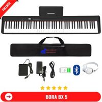 Đàn Piano Điện Bora BX 05 - 88 Phím Nặng Cảm Lực - Kết Nối Blutetooth  Chân Đàn  Tai nghe  Khăn Phủ Đàn - Đen