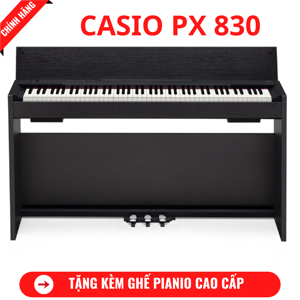 Đàn piano điện Casio PX830 (PX-830) - Màu BK