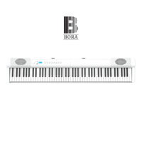 Đàn piano điện gấp gọn, Digital Foldable Piano - Bora BX40 - White, Bluetooth, MIDI, 88 phím cảm ứng lực (sensitive)