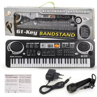Đàn piano điện tử cho bé 61 phím cho bé tập làm nhạc sĩ tặng kèm mic và dây sạc USB