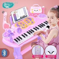 Đàn Piano Điện Tử Dành Cho Bé Gái Mới Bắt Đầu Nhập Học Đàn Piano Nhỏ Có Micrô Bé Có Thể Chơi Đồ Chơi Âm Nhạc 3-6 Tuổi