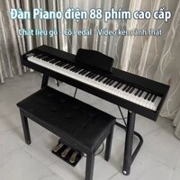 Đàn Piano gỗ đàn organ điện tử 88 phím cao cấp âm thanh siêu trong có Pedal cho người lớn trẻ em mới học chơi đàn VT124