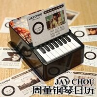 đàn piano mini Lịch để bàn piano mới với bản nhạc của Jay Chou, đồ trang trí trên máy tính để bàn, quà tặng sinh nhật sá