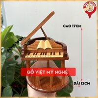 [Đàn Piano] Mô hình gỗ Đàn Piano - Mô hình Piano Decor phòng khách - quà tặng ý nghĩa - Gỗ căm xe - thủ công mỹ nghệ
