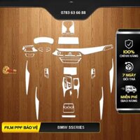 Dán PPF bảo vệ nội thất xe BMW Series 5 520 530i M5 decal trong suốt chống xước bằng miếng phim TPU che mờ vết xước cũ giữ độ zin bóng nội thất ô tô cao cấp