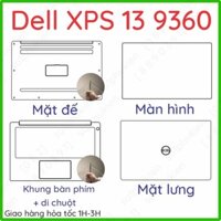 Dán PPF Dell XPS 13 9360, 9365 loại trong, nhám dành cho màn hình, mặt lưng, mặt đế, bàn phím