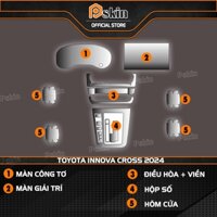 Dán PPF trong suốt chống sước bảo vệ nội thất xe INNOVA CROSS