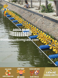 Dàn quạt nuôi tôm đủ bộ 10 cánh quạt kèm motor 2hp