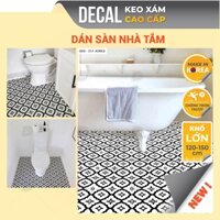 Dán sàn nhà vệ sinh chống nước, decal cao cấp Made in KOREA, miếng dán sàn nhà tắm chống trơn trượt Decor24h DDS-314