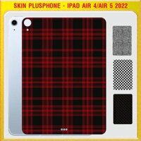 Dán Skin cho mặt sau iPad Air 4 2020, iPad Air 5 2022 10.9 inch in hình caro - CAR01 - iPad Air 4 10.9