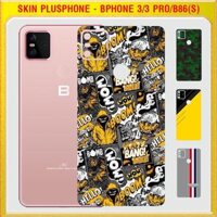 Dán Skin mặt sau cho Bphone 3, 3 Pro, Bphone B86, B86s mẫu Thom Browne, matrix camo - CAR01 - BPhone 3