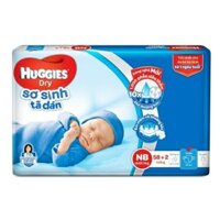 Dán sơ sinh huggies 58 miếng