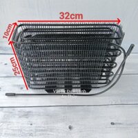 Dàn tản nhiệt tủ mát, tủ đông đích thước 32cm x 10cm x 25cm