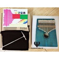 Đàn Thumb Piano Stiller cao cấp gỗ vintage xanh dương 17 phím - Kalimba 17 keys - HÀNG CÓ SẴN