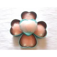 Dán Ti - 5 Cặp Dán Silicone Hình Hoa Hộp Trái Tim - Mã 2350