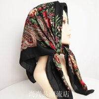 Dân Tộc Cotton Vuông Khăn Cotton Khăn Trùm Đầu Làm Việc Chống Nắng Khăn Vuông Khăn Thoáng Khí Khăn