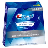 Dán trắng răng Crest 3D White Supreme Flexfit siêu mạnh siêu trắng USA  (14 miếng- 7 gói) [bonus]