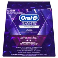 DÁN TRẮNG RĂNG ORAL-B 3D WHITE LUXE WHITENING TREATMENT - 14 miếng