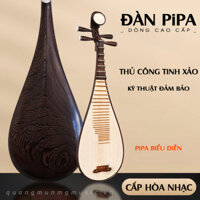 Đàn Tỳ Bà Trung Quốc Gỗ Mun Hoa (Pipa Nghệ Nhân)