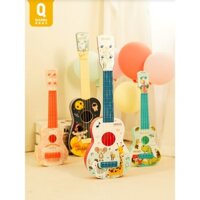 Đàn Ukulele hoạt hình nhỏ cho trẻ em, đàn guitar cho bé trai, đồ chơi nhạc cụ có thể chơi được cho người mới bắt đầu, đồ chơi âm nhạc cho bé gái