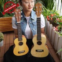 Đàn Ukulele Soprano Chard U-21C, Mặt Đàn Gỗ Vân Sam - Hàng Chính Hãng