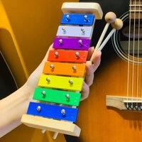Đàn Xylophone Hơp Kim Nhôm Nhiều Màu Tặng Kèm Dùi Gỗ, Đồ Chơi Cho Bé Rèn Kĩ Năng Âm Nhạc