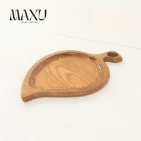 [DANANG] Khay hình chiếc lá gỗ sồi chất lượng cao dùng để trang trí đồ ăn, chụp ảnh,...- MAXU décor & furniture