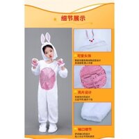 {Dance} Bộ Đồ Hóa Trang Thỏ Trắng Nhỏ Nhắn Hóa Trang Thỏ Con Dành Cho Trẻ Mẫu Giáo