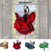 Dancing Lady Màu Kính Spinner, Trang Trí Ngoài Trời Sân Nghệ Thuật Trang Trí Nữ Nhảy Múa Với Gió, Có Thể Treo Trang Trí Acrylic Kính Màu Sân Vườn Treo Trang Trí