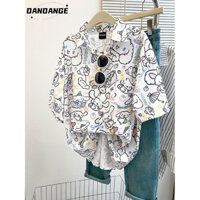 DANDANGE áo sơ mi nữ áo kiểu hàn quốc Thoải mái may đo nhí nhảnh Tinh tế WCS25300PR 13Z250328