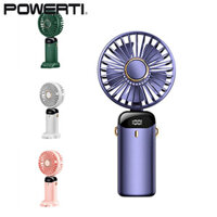 Đang BÁN Usb Cầm Tay Quạt Mini Di Động Gấp Màn Hình Hiển Thị Kỹ Thuật Số Văn Phòng Để Bàn Quạt Điện Có Dây Đeo Cổ