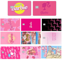Đảng Barbie thẻ Stickers thẻ Wow-yi cô gái màu hồng phim hoạt hình công chúa Pvc trò chơi thẻ bìa tín dụng ghi nợ mờ da
