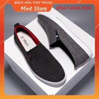 ĐẲNG CẤP TT (FULLBOX) GIÀY LƯỜI VẢI NAM LEYO KẺ SỌC ĐẾ NHẸ ÊM VẢI MỀM THOÁNG KHÍ DỄ DÀNG PHỐI ĐỒ G 79