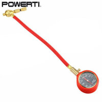 Đang giảm giá Đồng hồ đo áp suất lốp, đồng hồ đo áp suất không khí có ống dài và vòi bơm hơi xoắn ốc bằng đồng, 360° Khớp xoay, Đồng hồ đo lốp con trỏ cho lốp ô tô và xe tải