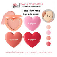 (Dạng kem - kèm mút tán) Phấn Má hồng dạng kem Lilybyred Luv Beam Cheek Balm 3.5g màu 01 02 03 04 Shop Diary