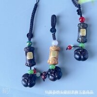 Đăng Nhập DIY Những Điều Tốt Đẹp Xảy Ra Gỗ Đàn Hương Đỏ Hồng Đậu Phộng Móc Khóa Mặt Dây Chuyền Sáng Tạo Hòa Bình Chúc May Mắn Retro Tình Yêu